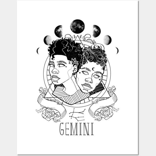 Zodiac Gemini Wall Art by TheSaltyBuns